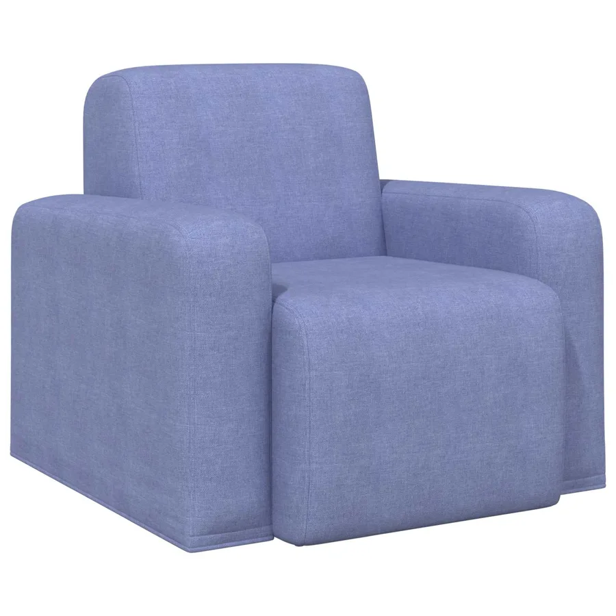 Fauteuil Bleu denim Tissu - 2