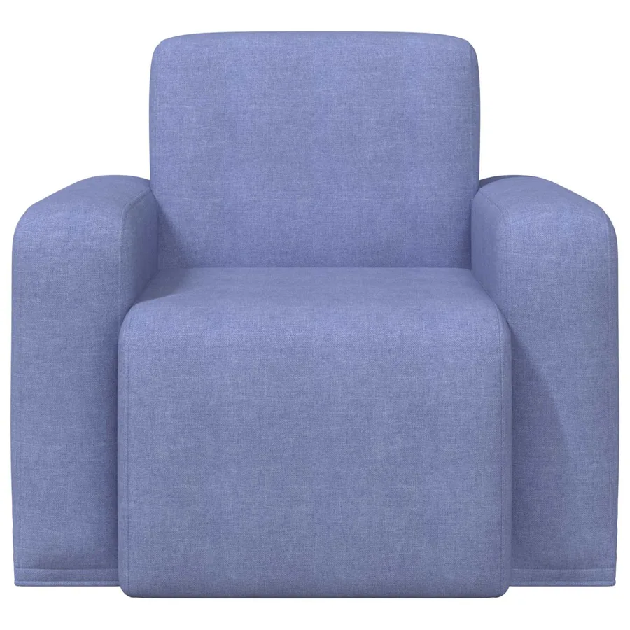 Fauteuil Bleu denim Tissu - 3