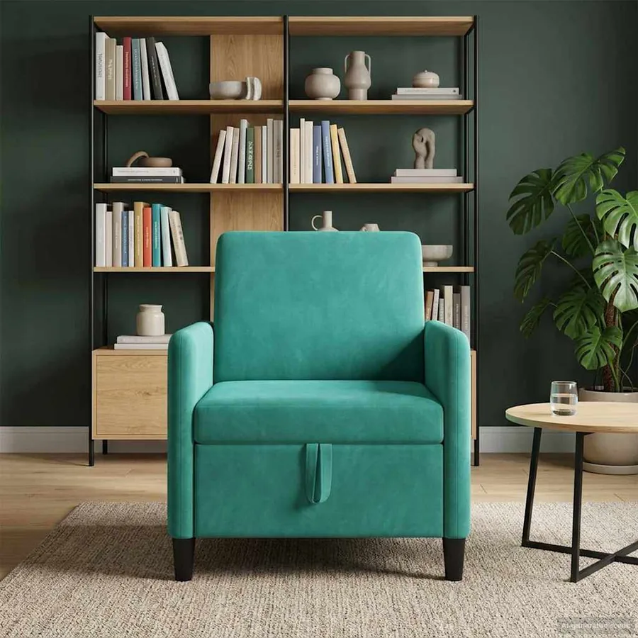Sofa avec rangement Turquoise 72 x 78 x 87 cm Polyester