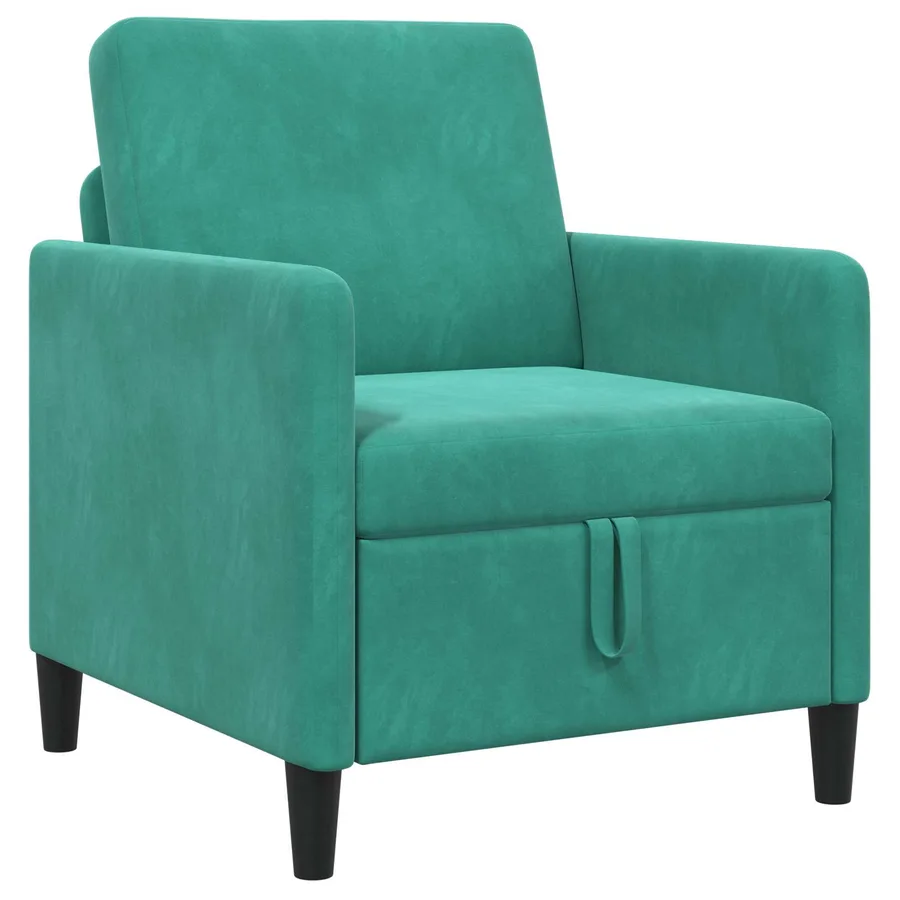 Sofa avec rangement Turquoise 72 x 78 x 87 cm Polyester - 2