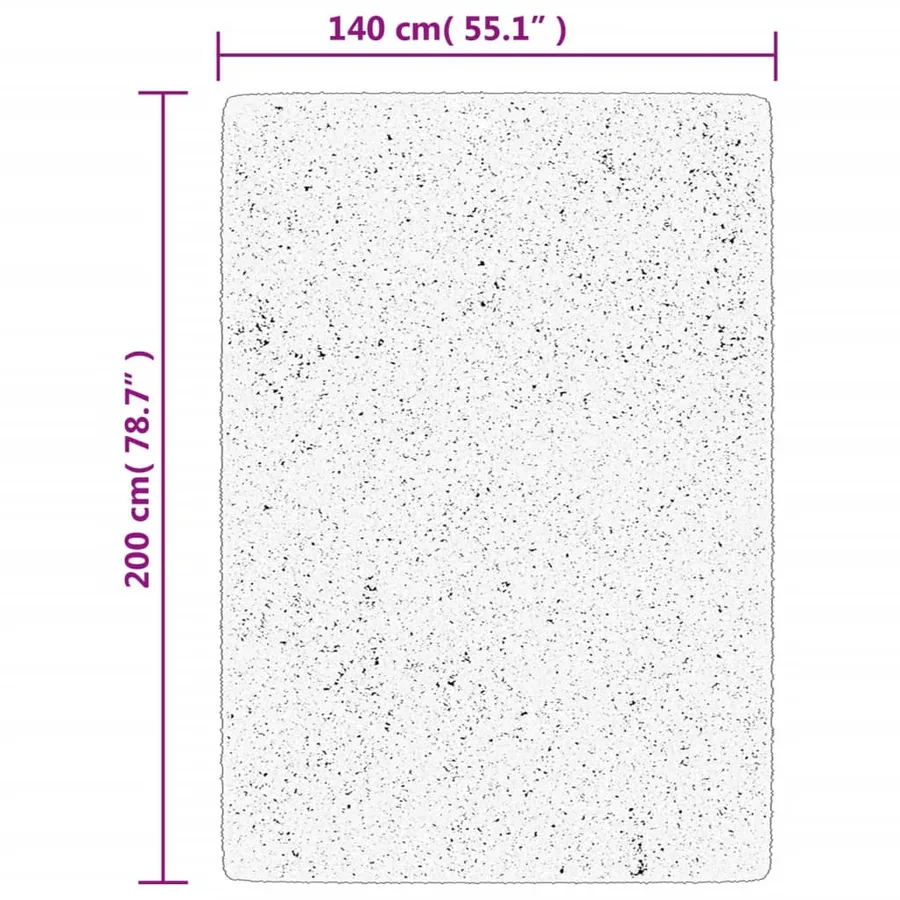 Tapis OVIEDO à poils courts beige 140x200 cm - 10