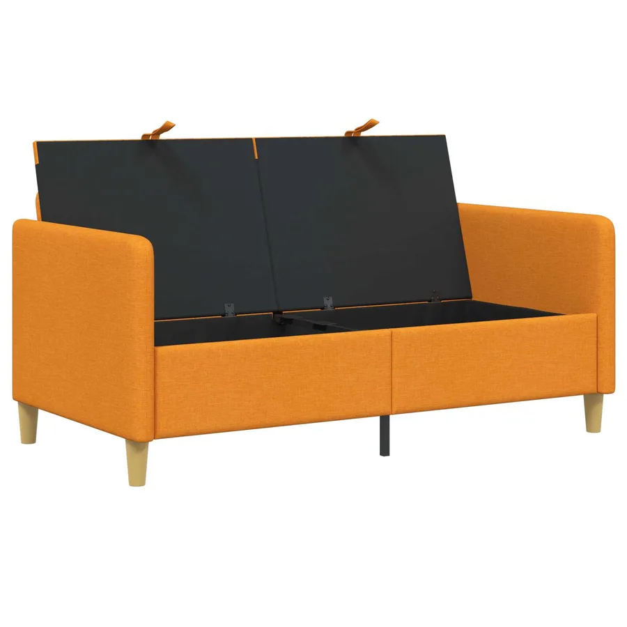 Sofa avec rangement Jaune foncé 152 x 78 x 87 cm Polyester - 4