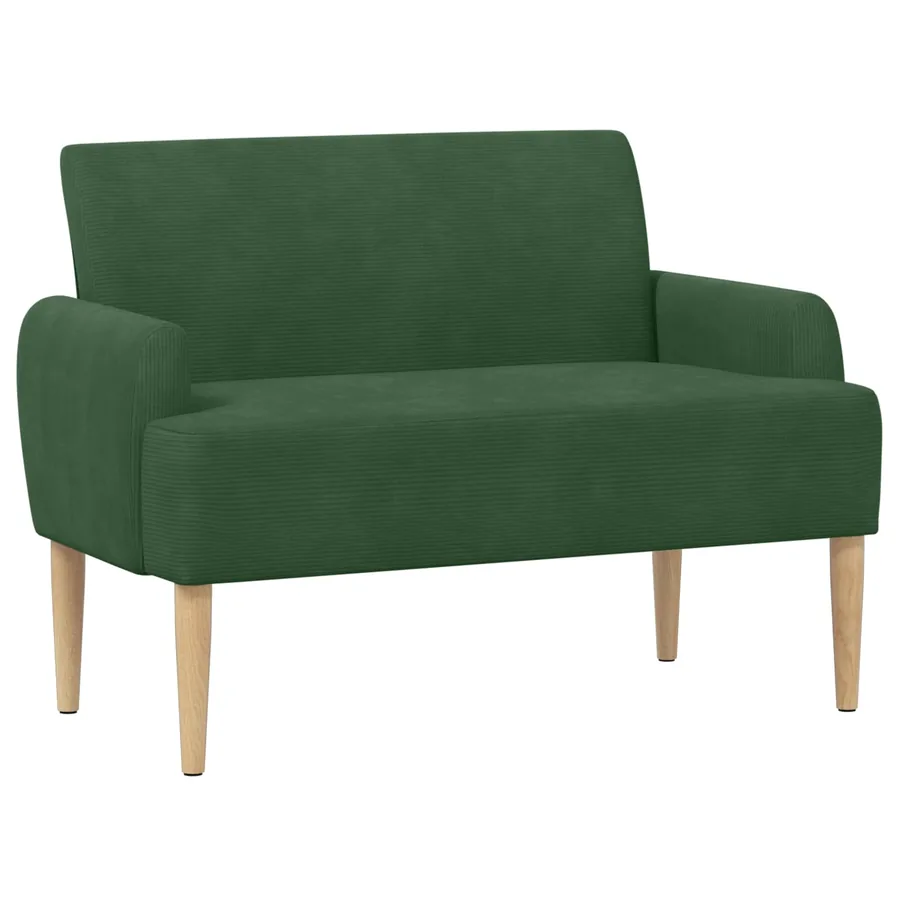 Canapé love seat avec capitonnage en boutons Vert Jungle - 2