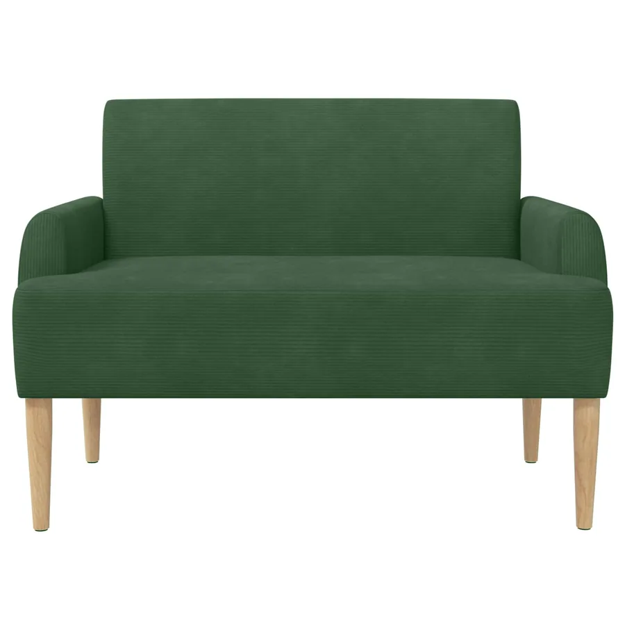 Canapé love seat avec capitonnage en boutons Vert Jungle - 3