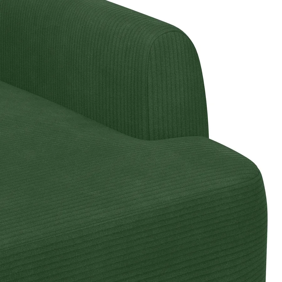 Canapé love seat avec capitonnage en boutons Vert Jungle - 6