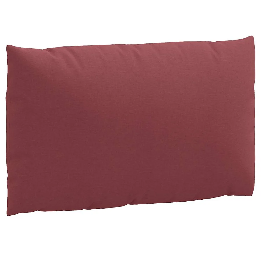 Coussins de palette lot de 3 rouge bordeaux mélangé tissu - 6