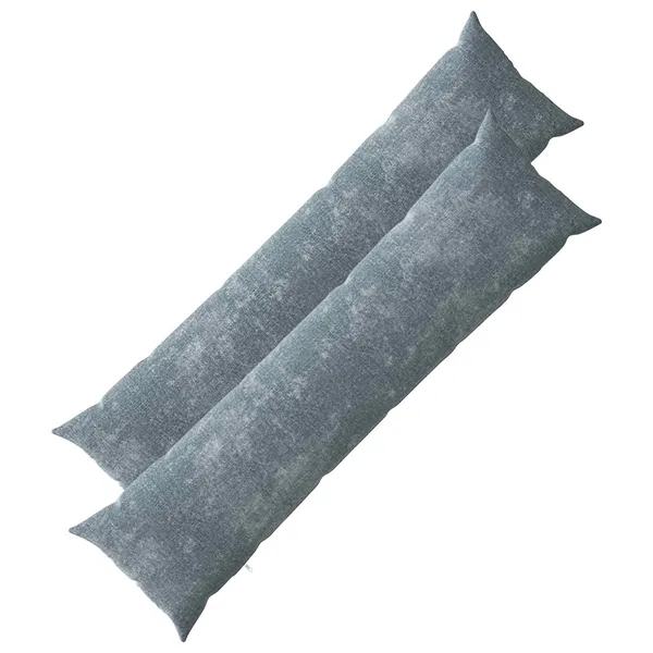 Housse de coussin HEERLEN Bleu clair 40 x 145 cm Tissu Chenille