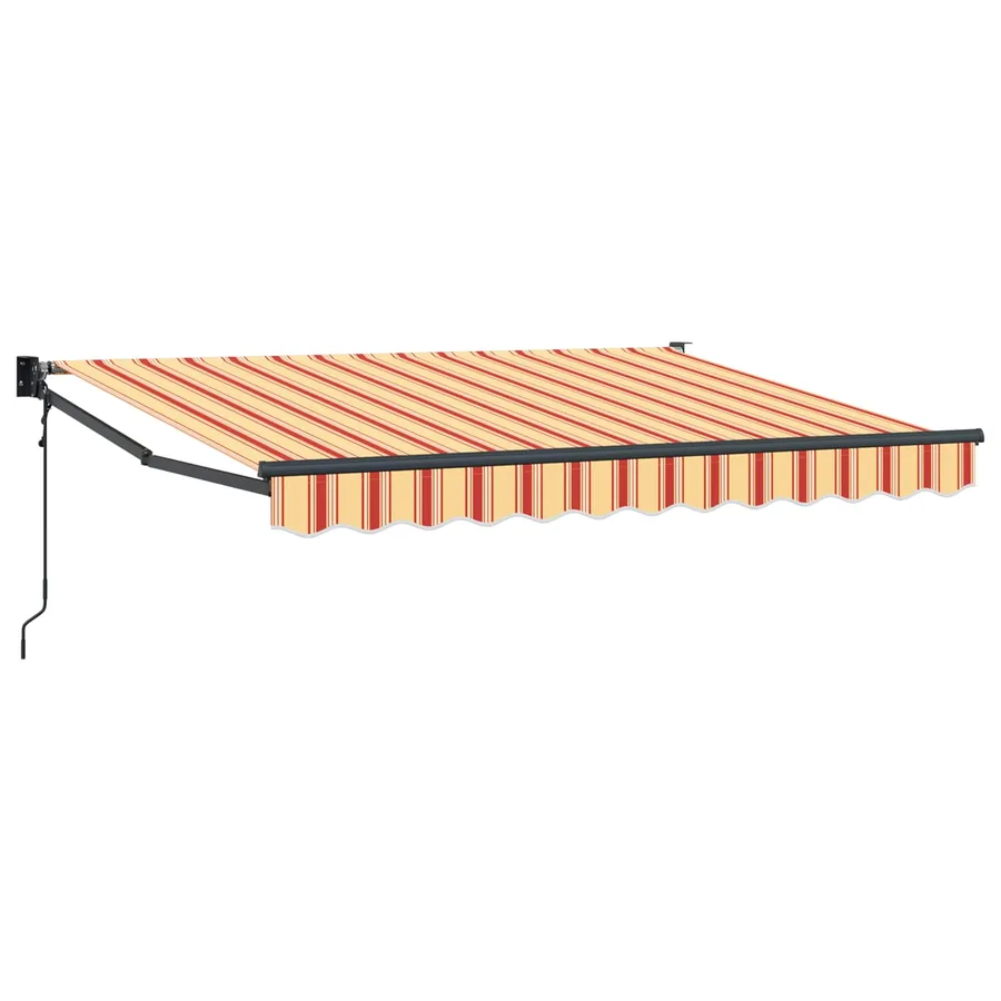 Auvent rétractable Jaune, Orange et Blanc 3 x 2 m - 2