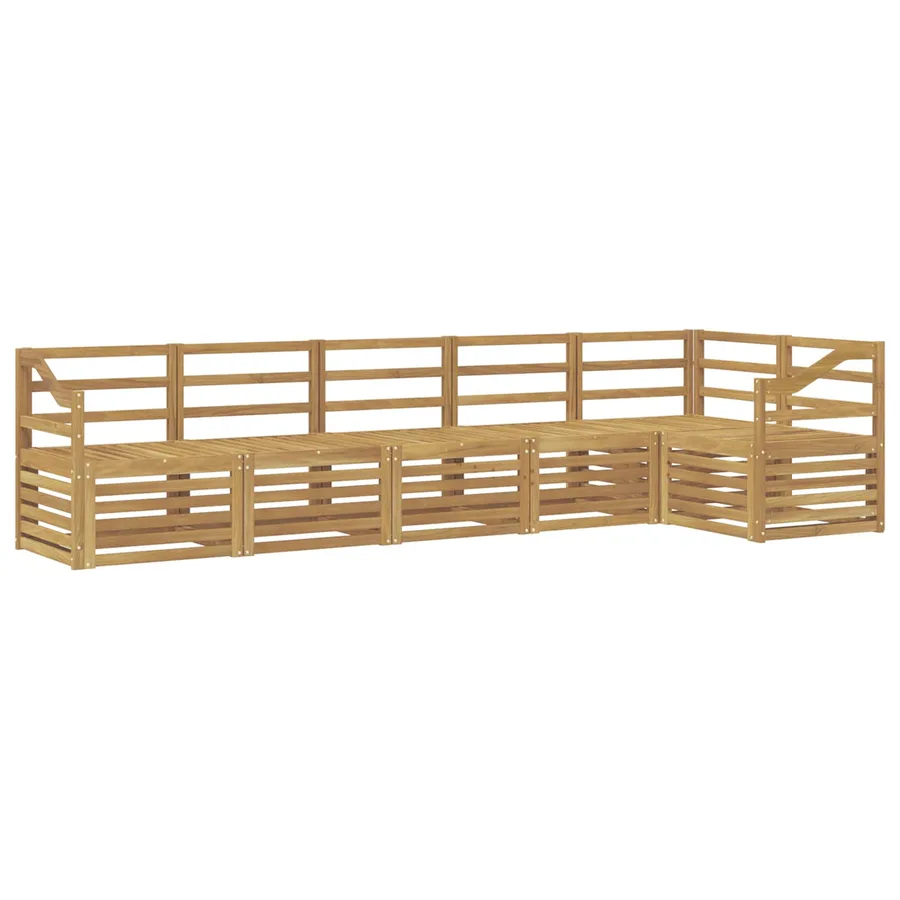 Ensemble de canapés d'extérieur 6 pcs Blanc 304 x 126,5 x 73 cm - 2