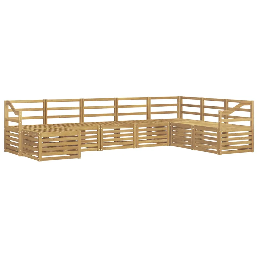 Ensemble de canapés d'extérieur 8 pcs Blanc 304 x 185,5 x 73 cm - 2