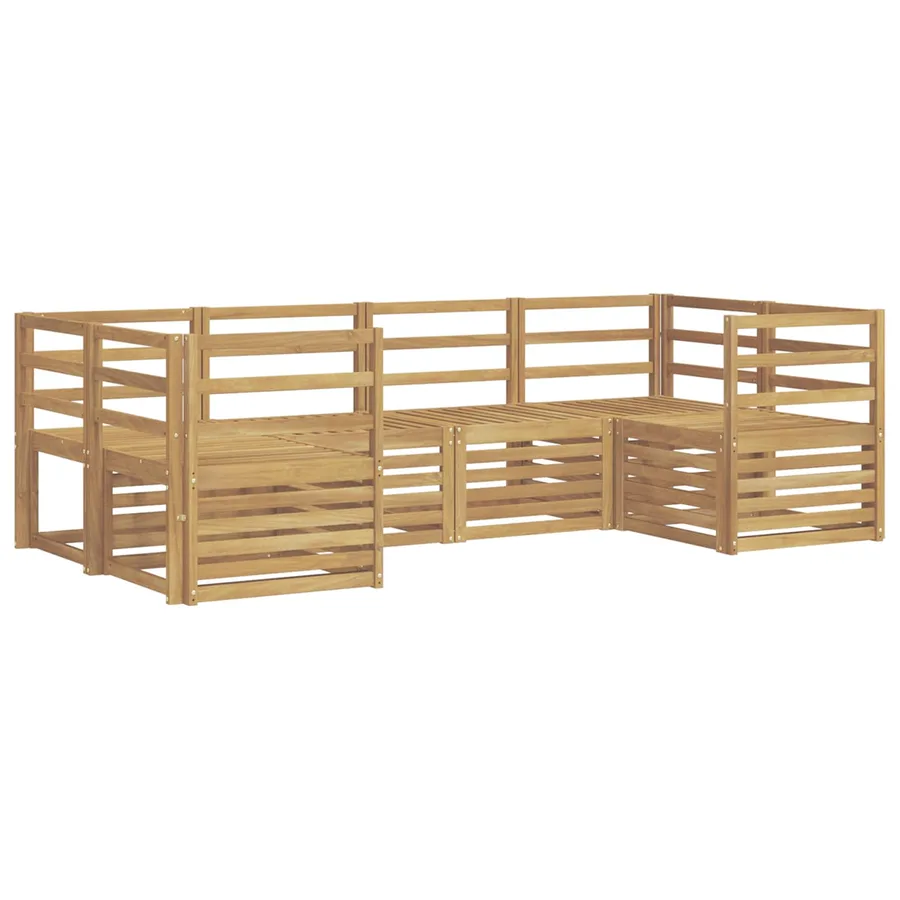 Ensemble de canapés d'extérieur 6 pcs Blanc 245 x 126,5 x 73 cm - 2