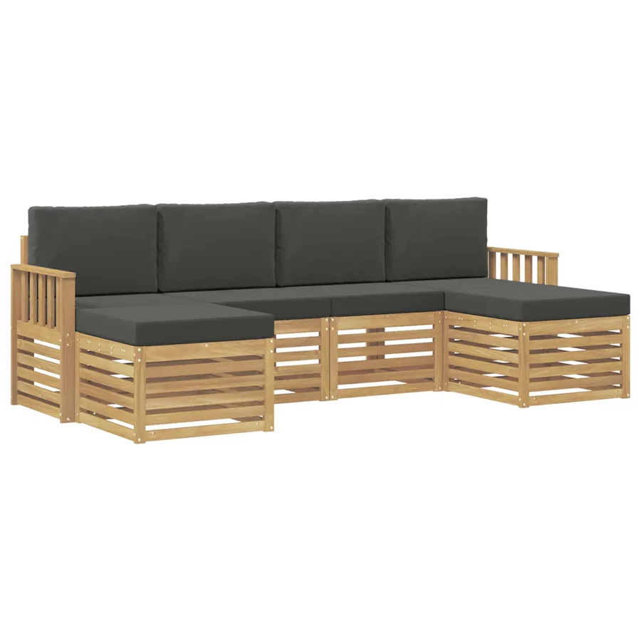Ensembles de canapés 6 pcs Blanc et anthracite - 2