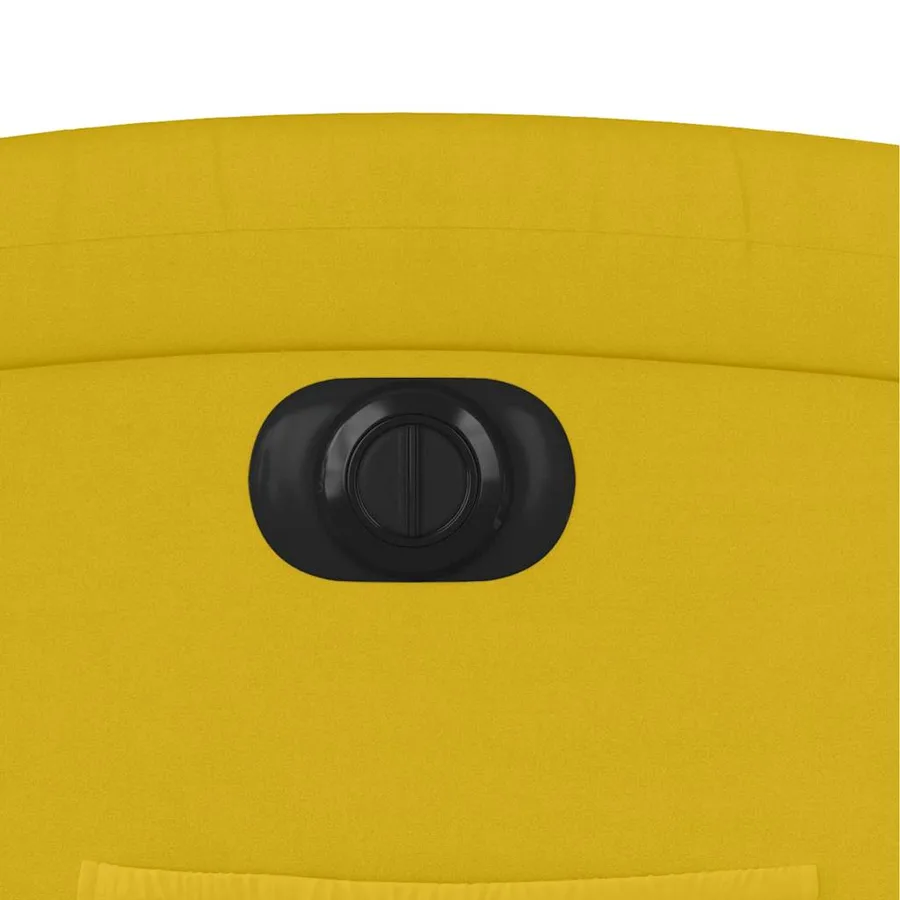 Fauteuil inclinable électrique jaune velours - 12