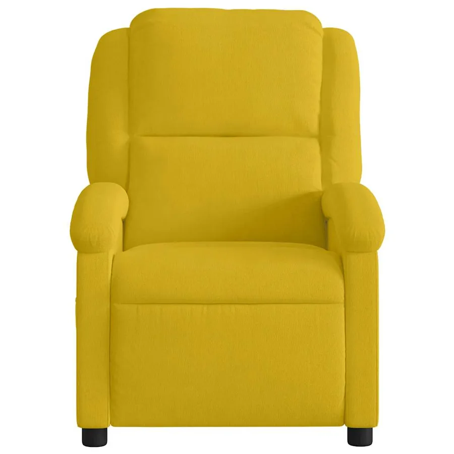 Fauteuil inclinable électrique jaune velours - 9