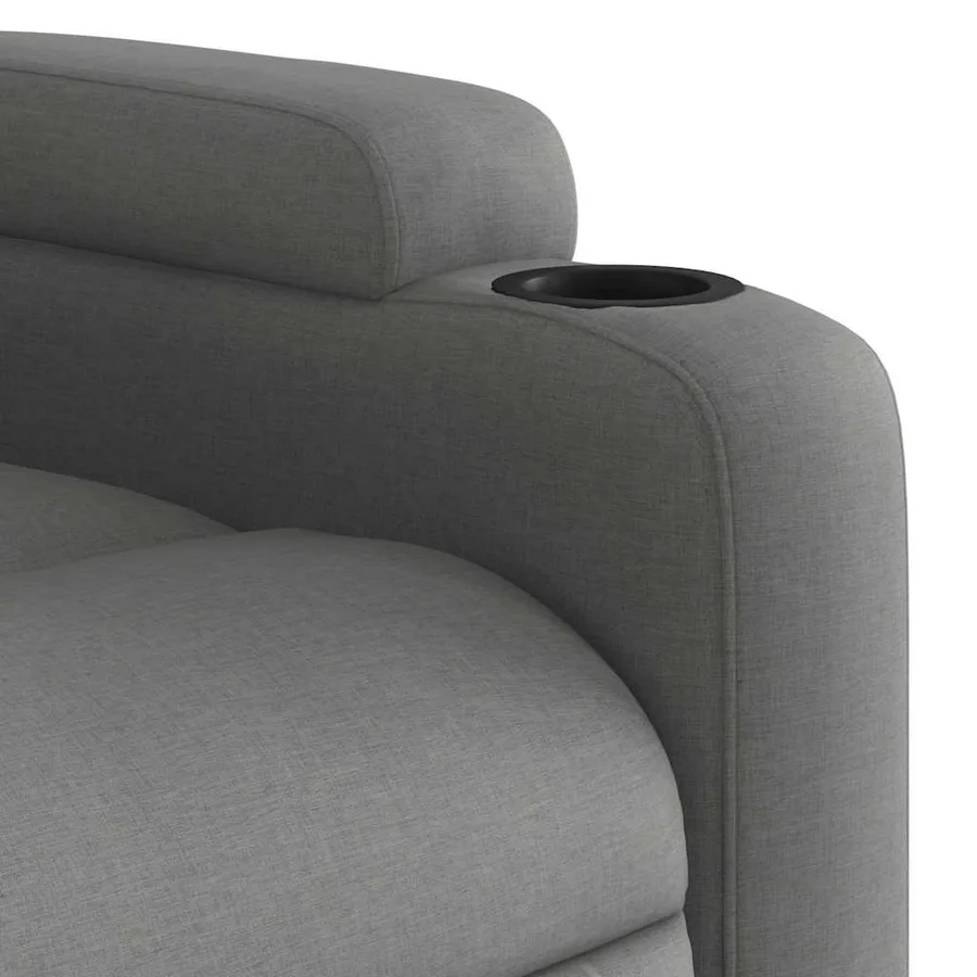 Fauteuil inclinable électrique Gris foncé Tissu - 11
