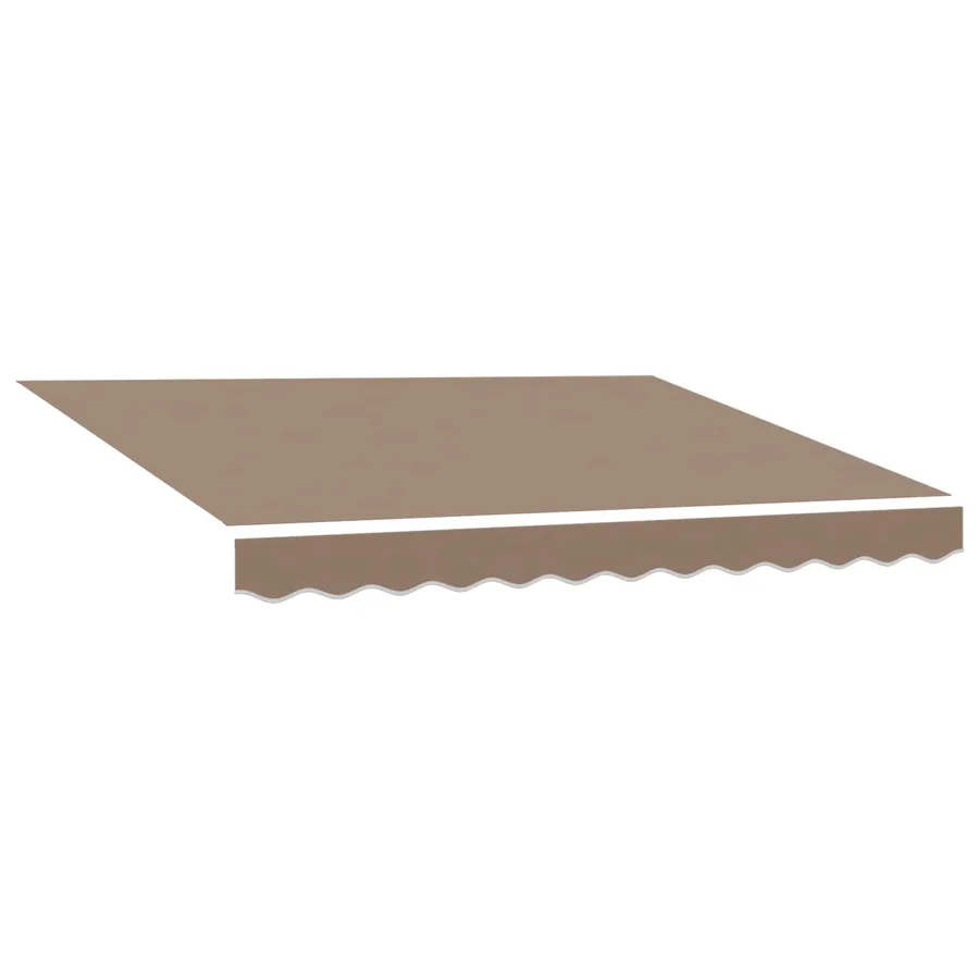 Auvent rétractable manuel Taupe 4 x 2 m Polyester et Aluminium - 3