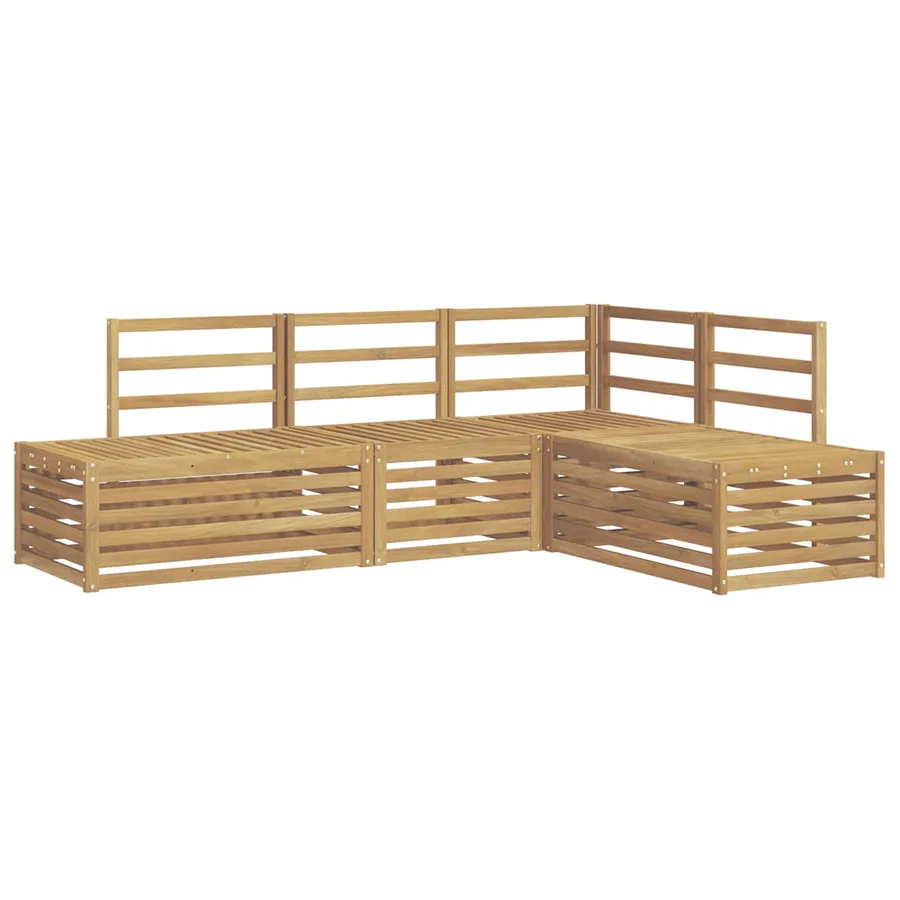 Ensemble de canapés d'extérieur 4 Pièce Blanc - 2