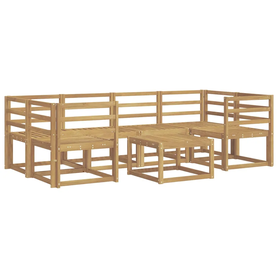 Ensemble de canapés d'extérieur 7 pcs Blanc 59 x 59 x 37 cm - 2
