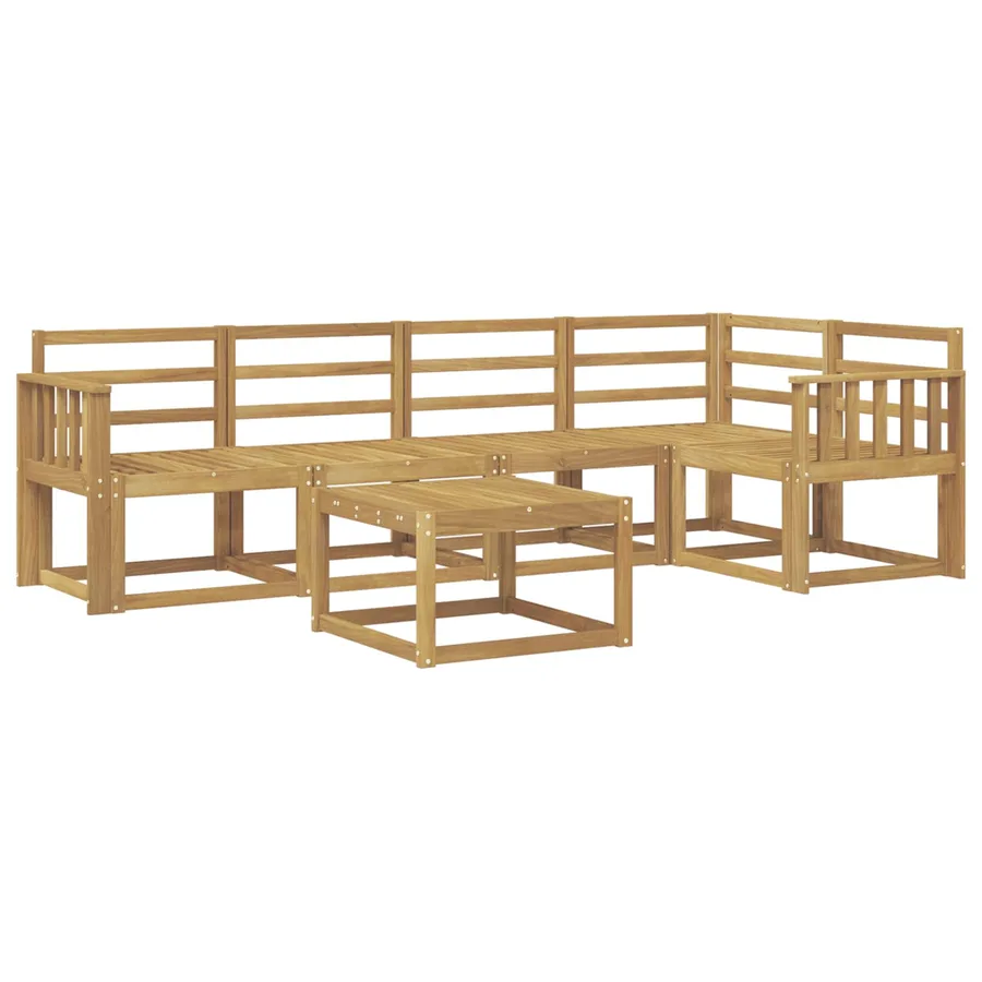 Ensemble de canapés d'extérieur 6 pcs Blanc - 2