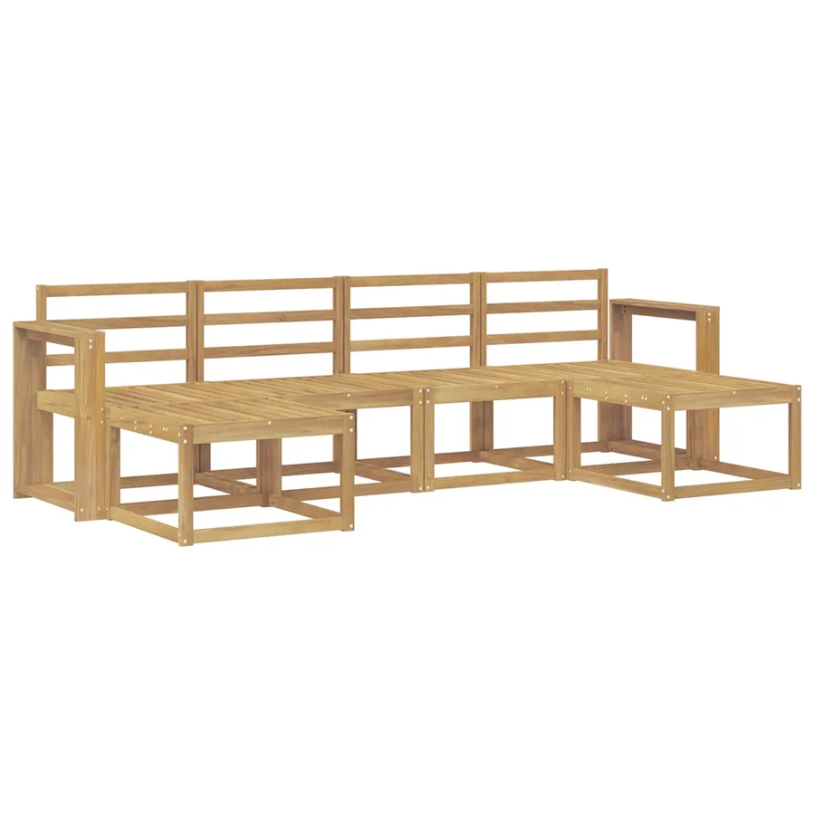Ensemble de canapés d'extérieur 6 pcs Blanc - 2
