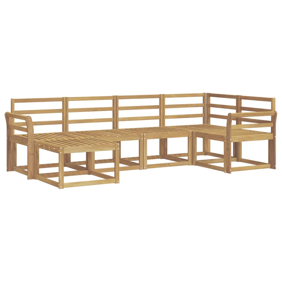 Ensemble de canapés d'extérieur 6 pcs Blanc - 2