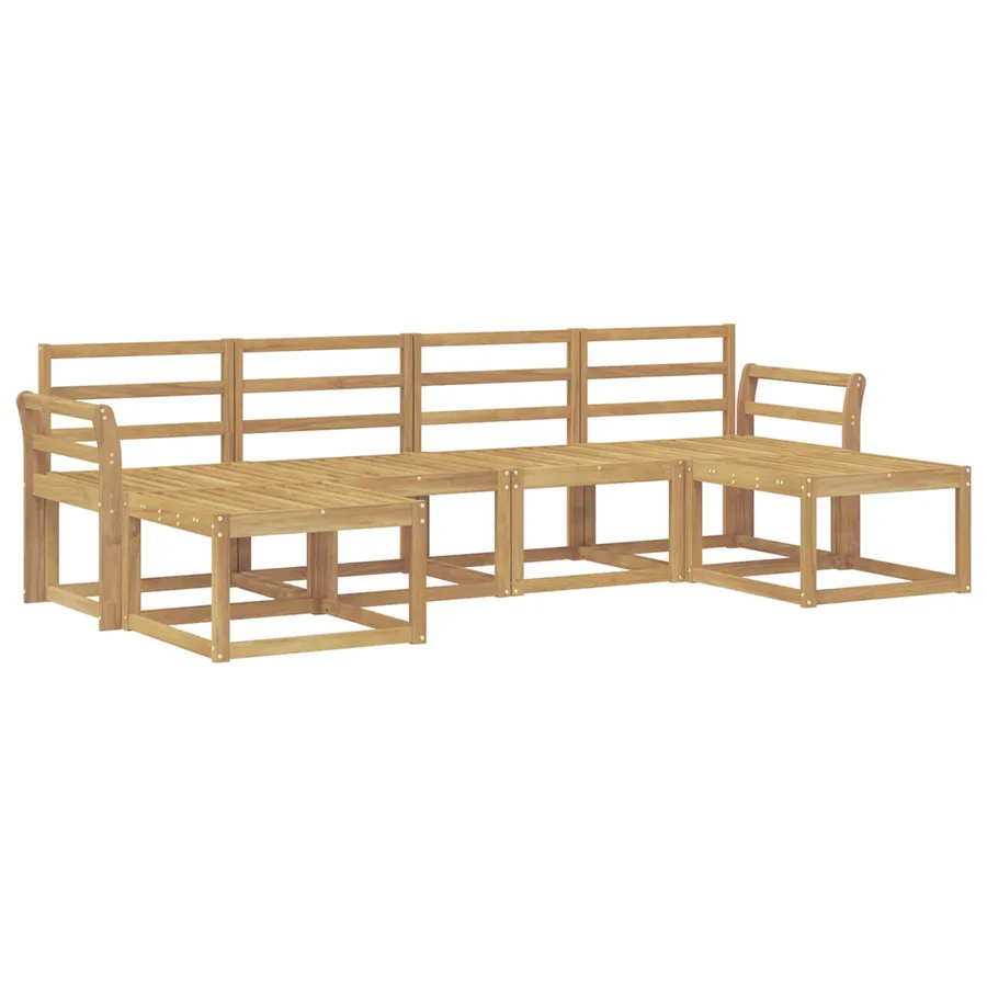 Ensemble de canapés d'extérieur 6 pcs Blanc - 2
