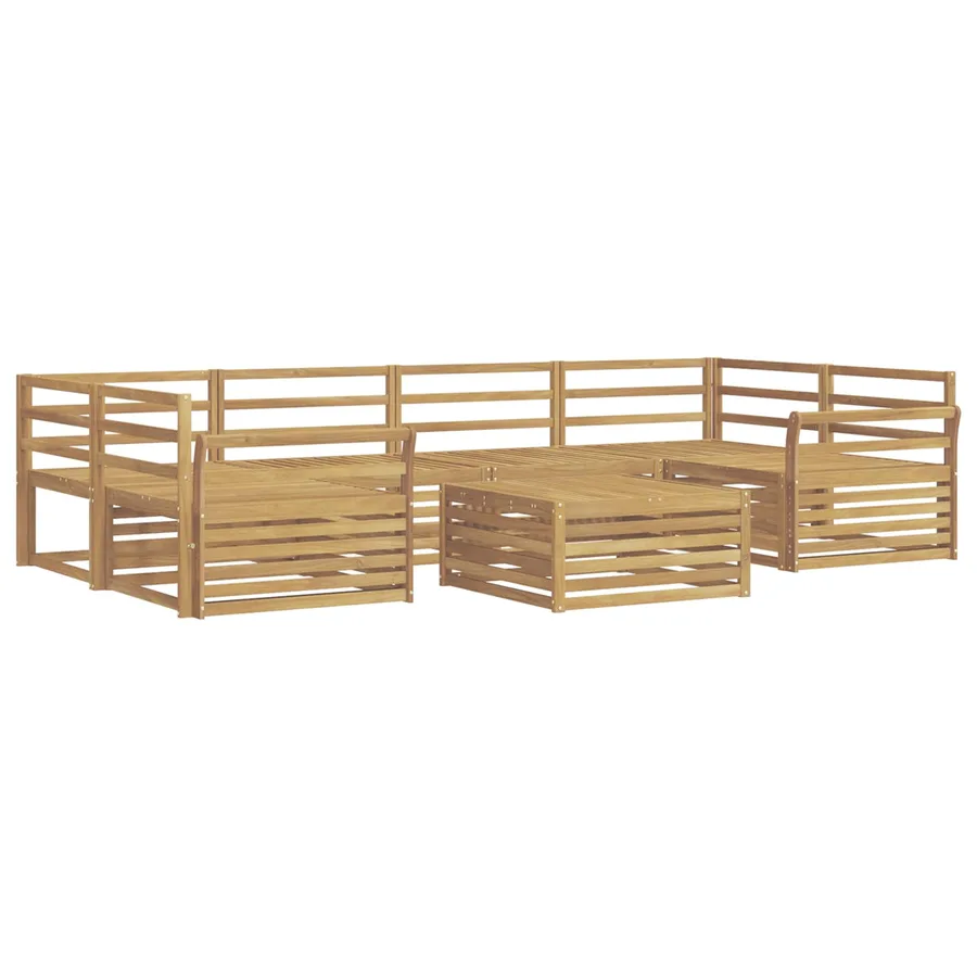 Ensemble de canapés d'extérieur 7 pc Blanc - 2