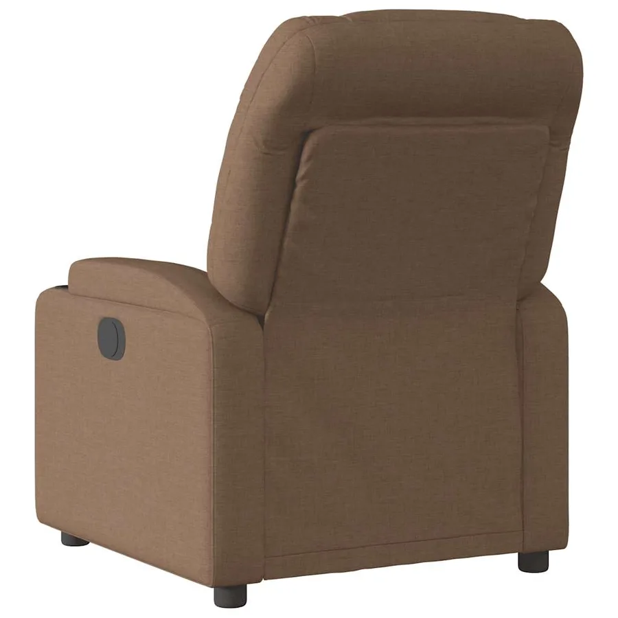 Fauteuil inclinable électrique Marron Tissu - 5