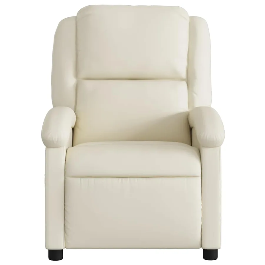 Fauteuil inclinable électrique Crème Similicuir - 9
