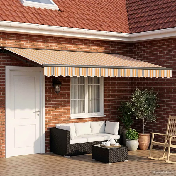 Auvent rétractable électrique 4 × 3,5 m