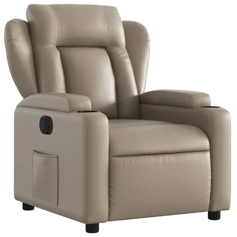 Fauteuil inclinable électrique Cappuccino Similicuir - 4