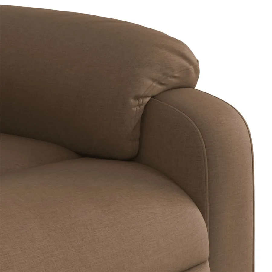 Fauteuil inclinable électrique Marron Tissu - 11