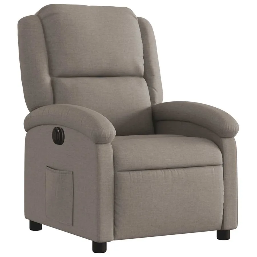 Fauteuil inclinable électrique Taupe Tissu - 4