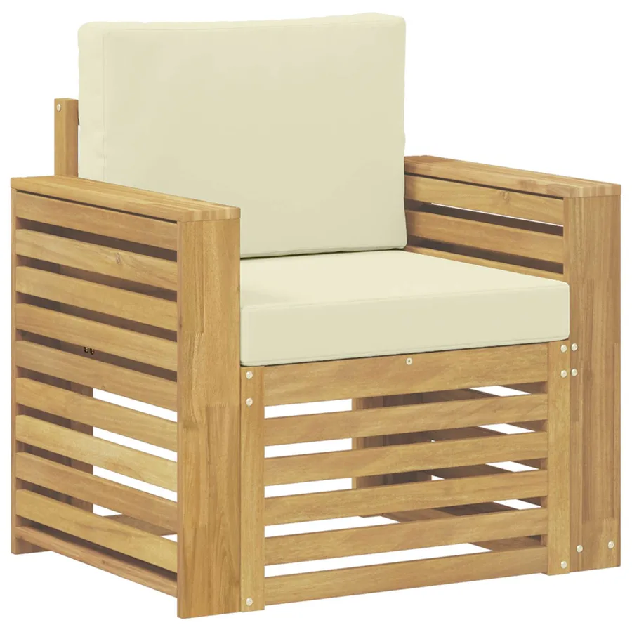 Ensemble de canapés d'extérieur Polyester Blanc - 2