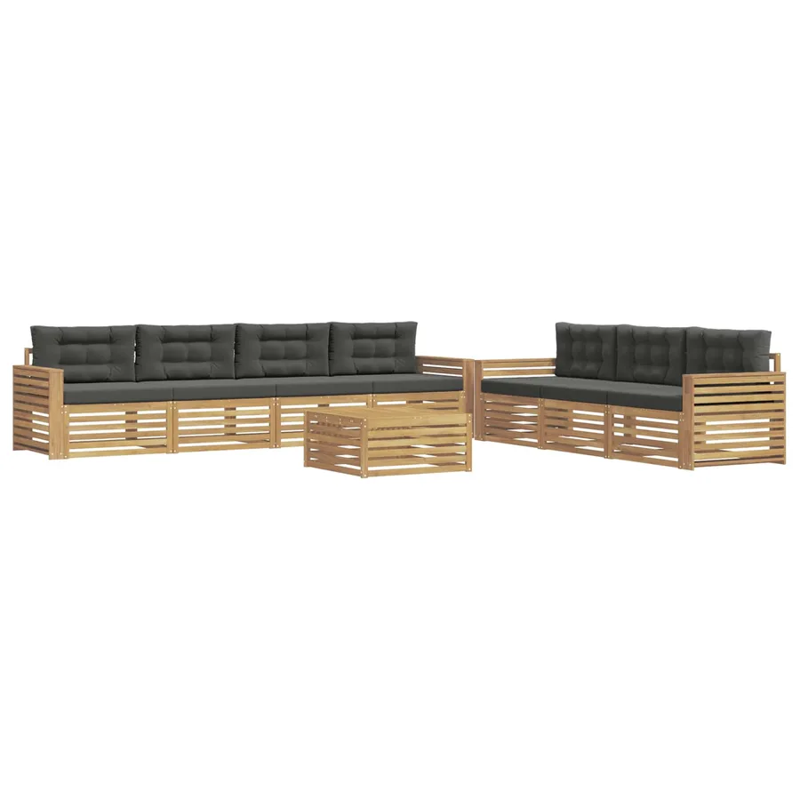Ensemble de canapés d'extérieur 8 pc Blanc et anthracite - 2
