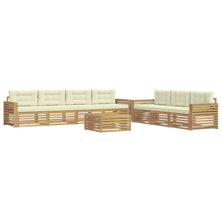Ensemble de canapés d'extérieur 8 pc Blanc et crème - 2