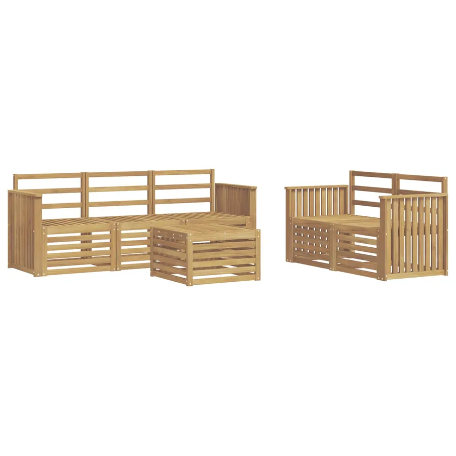 Ensembles de canapés Bois d'Acacia Massif - 2