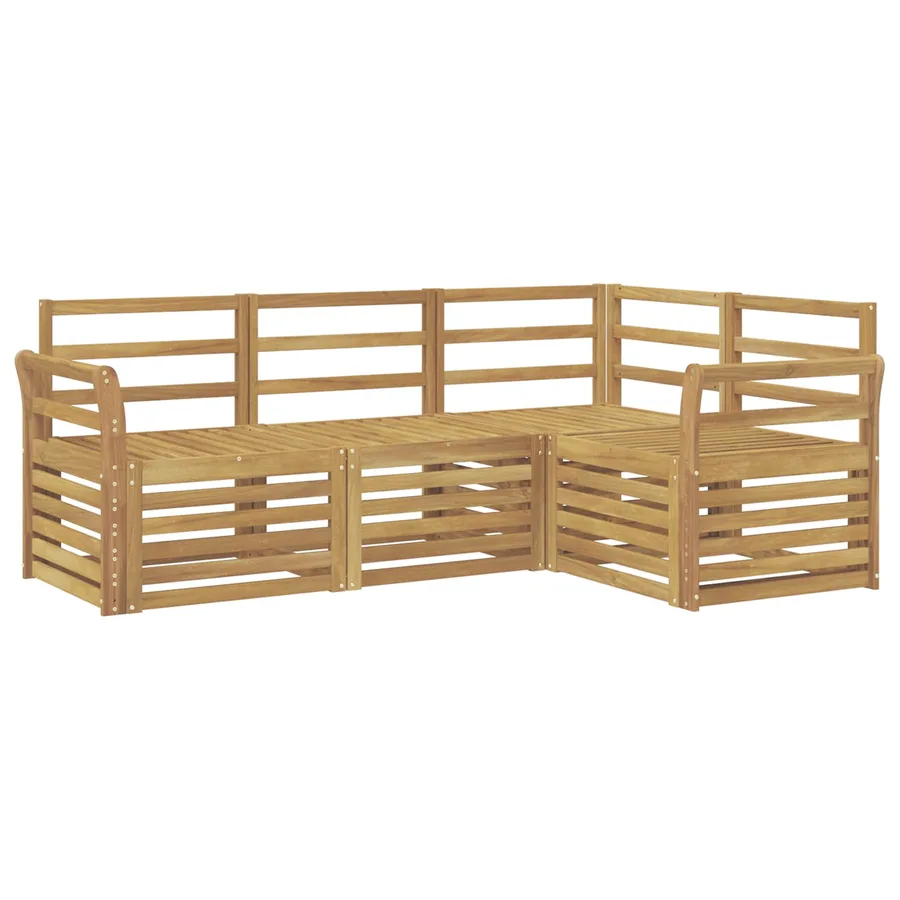 Ensembles de canapés 4 pcs Blanc 190 x 130,5 x 73 cm - 2