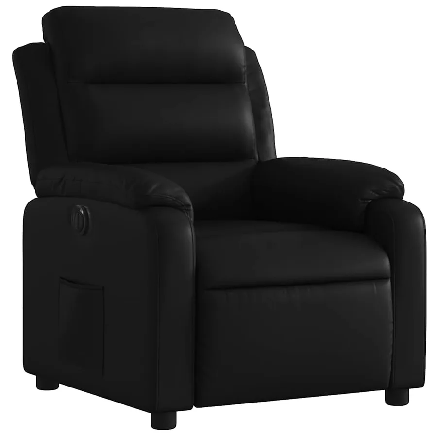 Fauteuil inclinable électrique Noir Similicuir - 4