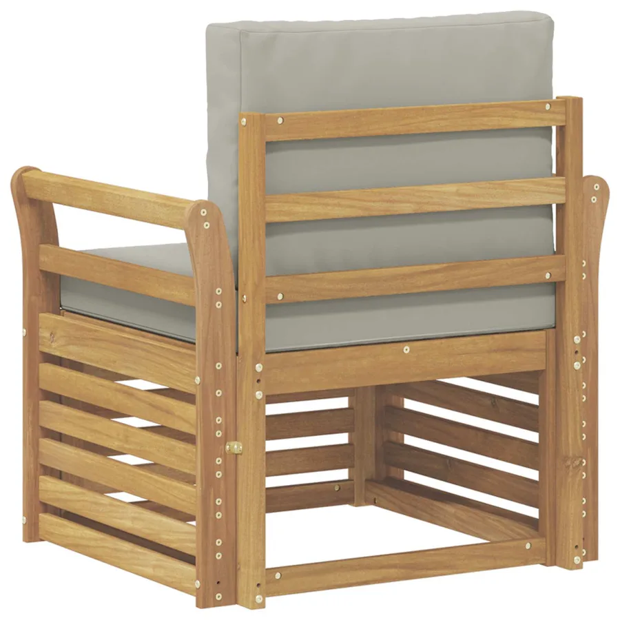 Ensemble de canapés d'extérieur Polyester Blanc - 5