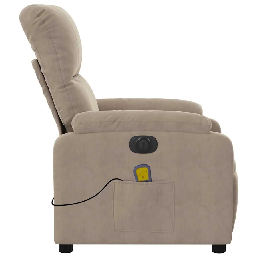 Fauteuil inclinable de massage électrique taupe - 10