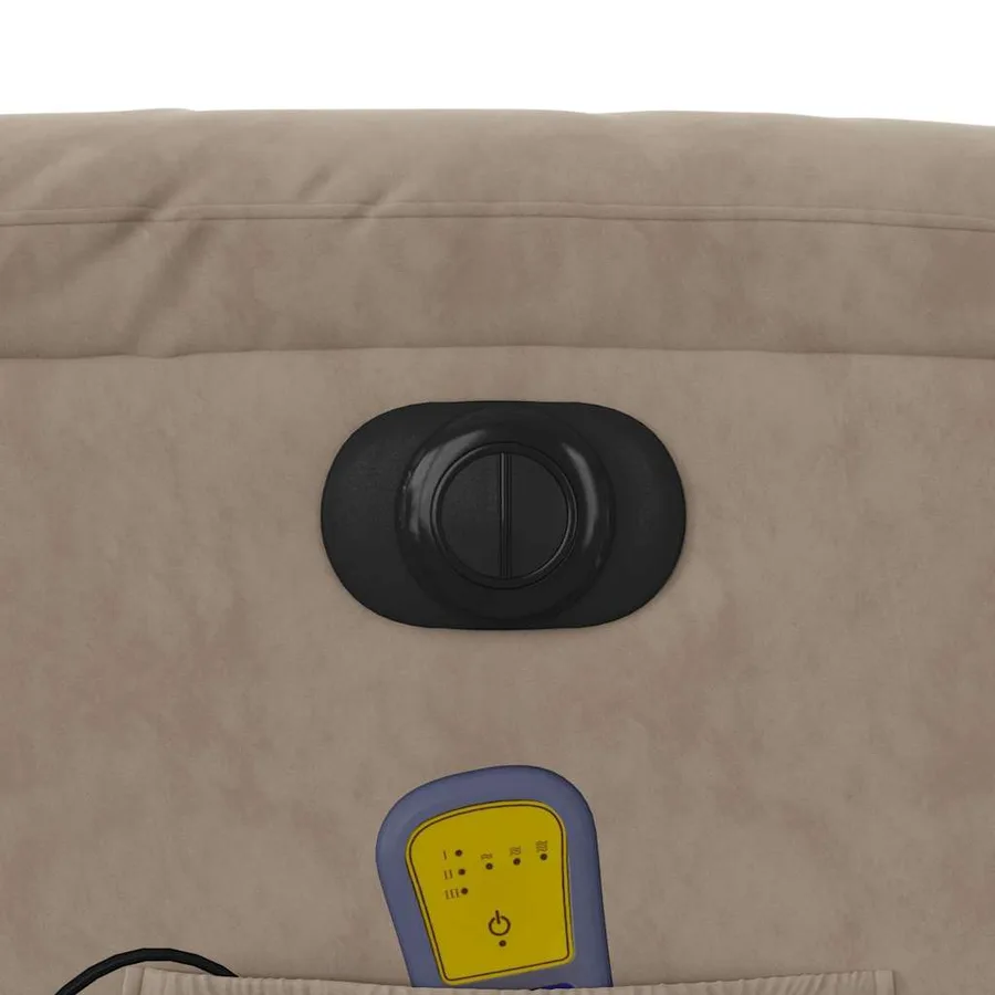 Fauteuil inclinable de massage électrique taupe - 12