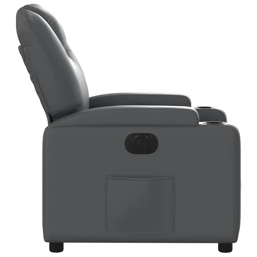 Fauteuil inclinable électrique Gris Similicuir - 10