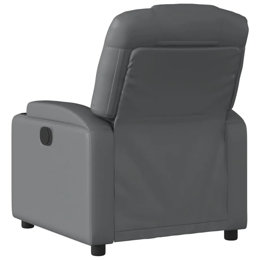 Fauteuil inclinable électrique Gris Similicuir - 5
