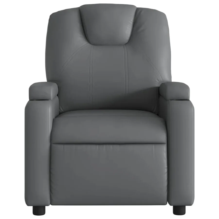 Fauteuil inclinable électrique Gris Similicuir - 9
