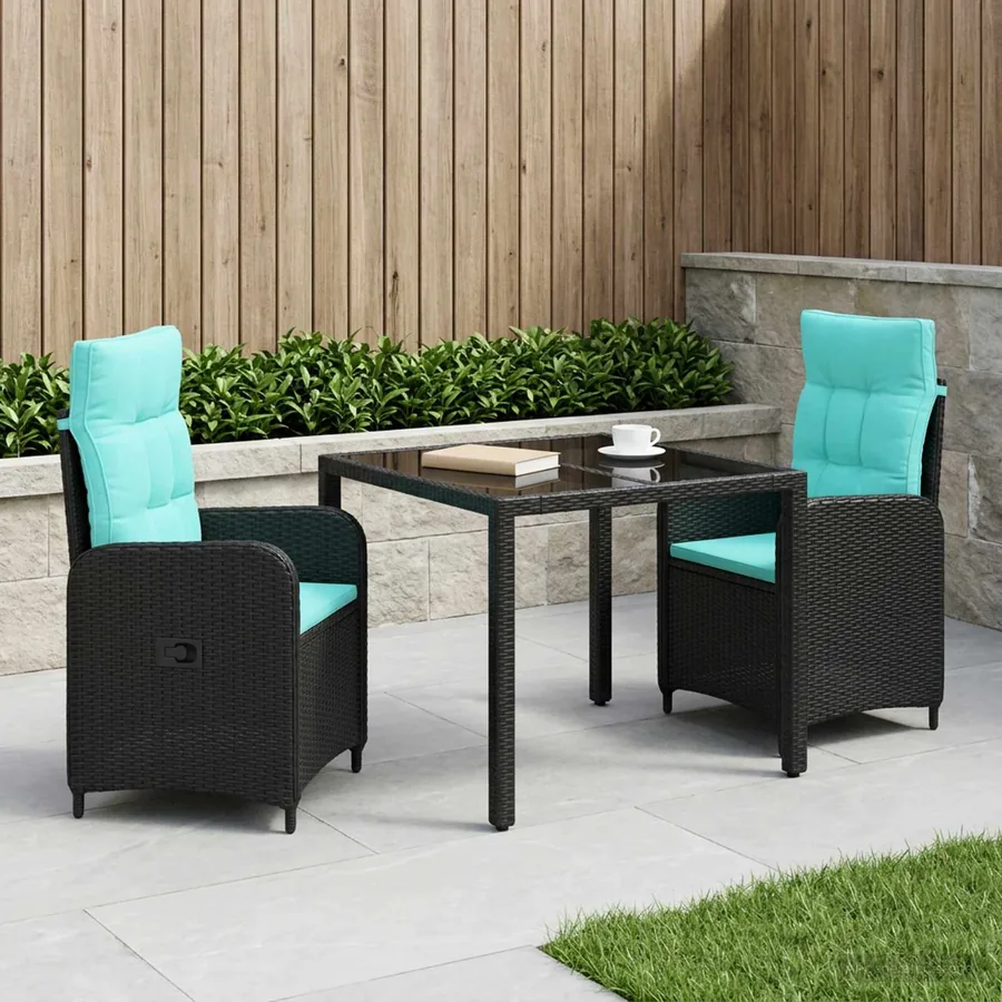 Ensemble de repas extérieur 3 pcs polyrotin