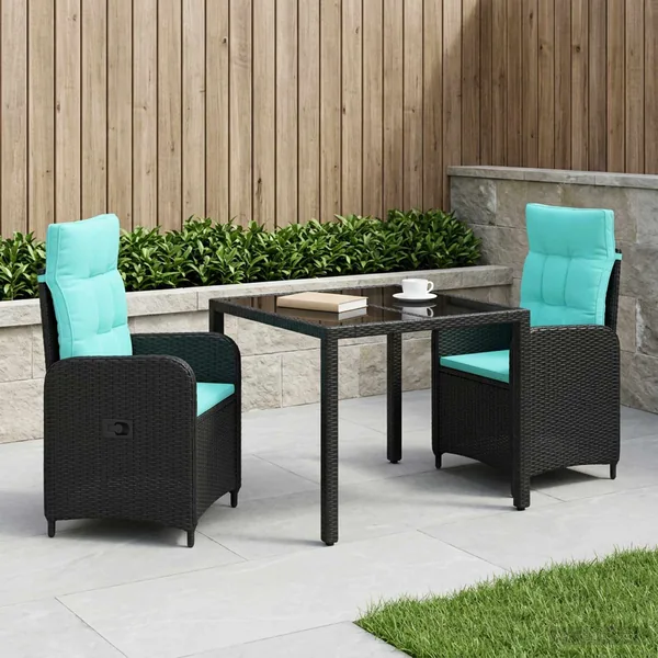 Ensemble de repas extérieur 3 pcs polyrotin