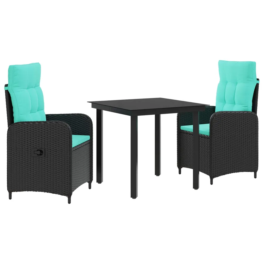 Ensemble de Tables Basses avec coussin avec oreiller 3 pcs - 2
