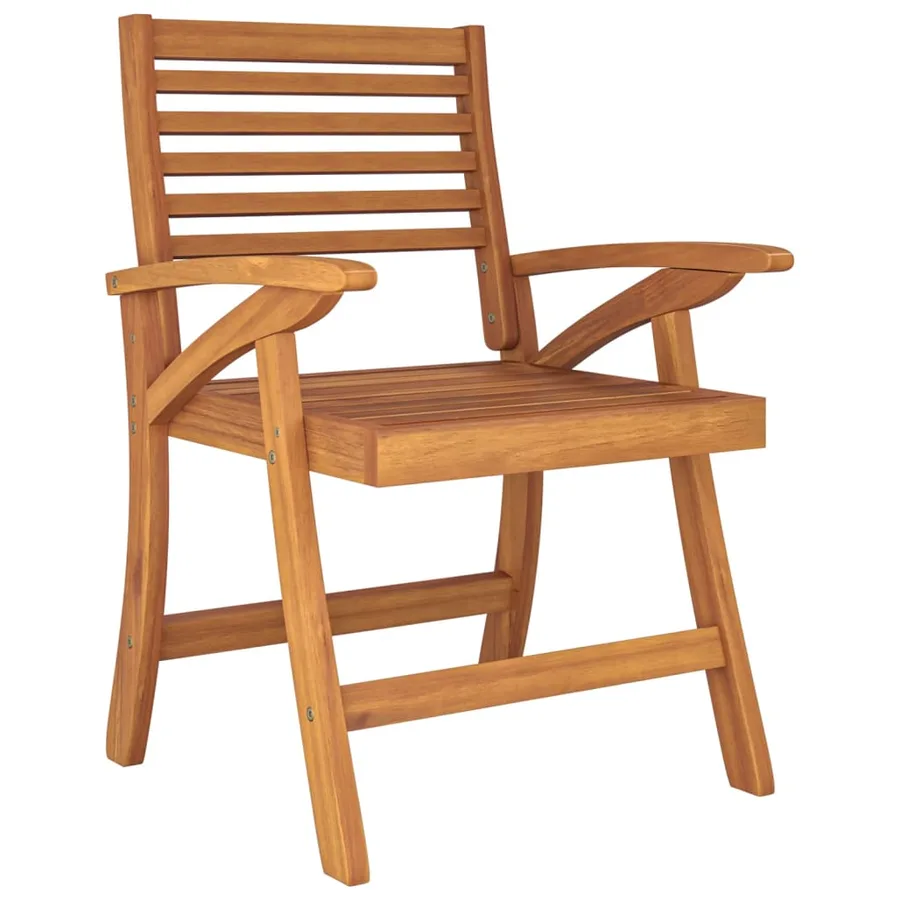 Ensemble à manger de jardin 5 pcs Bois d'acacia solide - 5
