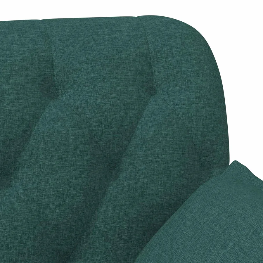 Canapé love seat avec capitonnage en boutons Vert foncé Tissu - 7